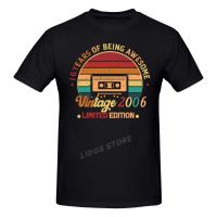 16 Years Of Being Awesome Vintage 2006 Limited Edition 16Th Birthday Gift T-Shirt Harajuku Streetwear Cotton Graphics Tshirt Tee