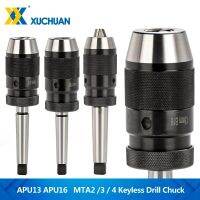 เครื่องกลึง ตัวยึดเครื่องมือ MTA2 MTA3 MTA4 APU13 APU16 CNC Integrated Self-tightening Drill Chuck พร้อม Morse Taper CNC Tool Holder