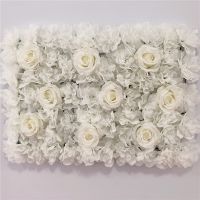 White Silk Rose Flower Wall for Wedding  Backdrop Decoration Birthday BabyShow Wedding Christmas Home Decor Artificial Flower Artificial Flowers  Plan