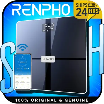 RENPHO Bluetooth Scale for Body Weight, Smart Weight Scale Digital Body Fat  BMI Bathroom Scale, Body Composition Monitor with Health Analyzer, 396 lbs  10.2/260mm