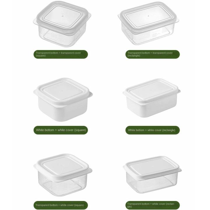 rust-โปร่งใสโปร่งใส-กล่องถนอมตู้เย็น-พลาสติกเกรดอาหาร-สี่เหลี่ยมสี่เหลี่ยม-กล่องเก็บของแยก-ของใหม่-ทนความร้อนทน-กล่องปิดผนึกอาหาร-ตู้เย็นในตู้เย็น