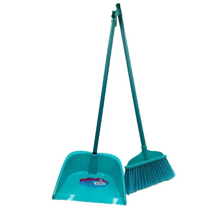 Broom and Dustpan Set Dust Pan with Handle Cleaning Brush Broom Floor Sweep WALIS 2n1 2076