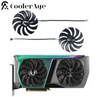 สำหรับ ZOTAC GAMING GeForce RTX 3070แอมป์ Holo กราฟิกการ์ดพัดลมระบายความร้อน100มิลลิเมตร GAA8S2U CF1010U12S RTX3070การ์ดพัดลม