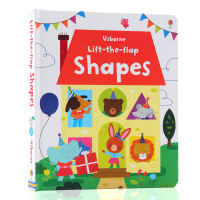 Original English picture book Usborne lift the flap shapes shape cognition flipping Book Usborne Book English words for early childhood English Enlightenment picture book