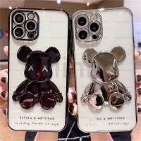 เคส Iphone 14 13 12 11 Pro Max 14 Plus X XS Max XR เคสซิลิโคนนิ่มลายการ์ตูนน่ารักเคลือบผิวด้วยไฟฟ้าเคสโทรศัพท์ป้องกันการตกหล่น