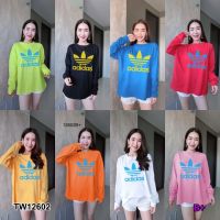 TW12602  เสื้อแขนยาว พิมพ์โลโก้   สอบถามก่อนสั่งซื้อ