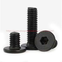 Black Stainless Steel Hex Hexagon Socket Ultra Thin Super Low Flat Head Allen Cap Screw Bolt M2 M2.5 M3 M4 M5 M6