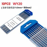 10Pcs ทังสเตน Electrodes Professional เชื่อม Electrodes WY20 Tig Rod 2.0-4.0มม. สำหรับเครื่องเชื่อม TIG ทังสเตน Electrodes