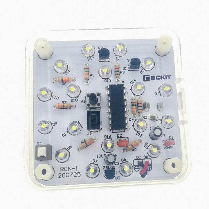 pcbfun-ชุดไฟกลางคืนควบคุมระยะไกลแบบทำมืออิเล็กทรอนิกส์อะไหล่เชื่อมแผงวงจรออกกำลังกาย