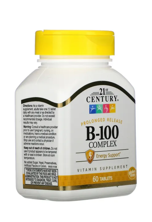 21st Century B 100 Complex Prolonged Release Caplets, 60 Count | Lazada PH