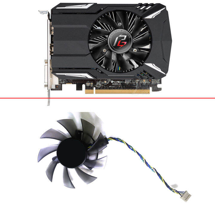 NEW 75MM 4PIN FD8015U12S 0.5A Radeon RX560 RX580 GPU FAN Coming Radeon ...
