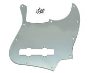 KR- Silver Mirror 5 String Jazz Bass J Bass Pickguard with screws Scratch Plate for USA/Meixcan Standard FD Jazz Bass