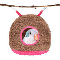 ฤดูหนาว Warm Bird Parrot Nest House Polar Fleece Parakeet Hammock สัตว์เลี้ยงขนาดเล็กแขวน Swing Bed Cave นกกรงอุปกรณ์เสริม Oseaux