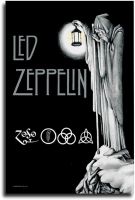 นำบันได Zeppelin ไปสวรรค์โปสเตอร์ภาพตกแต่งศิลปะบนผืนผ้าใบสำหรับติดกำแพงห้องนั่งเล่นโปสเตอร์ภาพวาดตกแต่งห้องนอน24 × 36inch60 × 90ซม