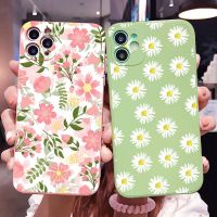 【เคสโทรศัพท์ Qiqi 】เคสโทรศัพท์ซิลิโคนนิ่มลายดอกเดซี่สำหรับ iPhone 12 PRO Max 6S 8 7 Plus XR X XS MAX เคส TPU นิ่มสำหรับ Iphone 13 Pro