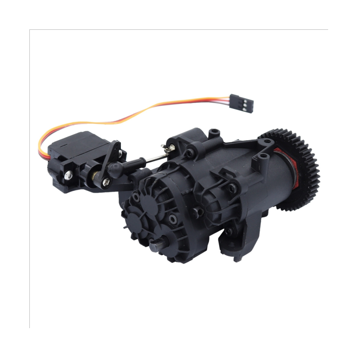 2 Speed Transmission Gearbox with Internal Gears and Servo for 1/10 RC