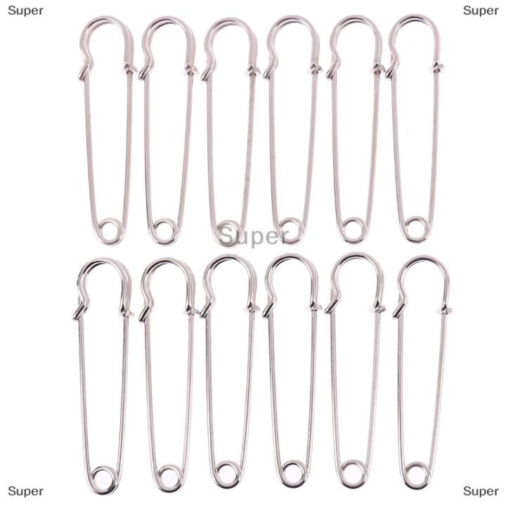 12pcs/set Large Heavy Duty Stainless Steel Big Jumbo Safety Pin Blanket  Crafting for Blankets Crafts Leather Wool Canvas