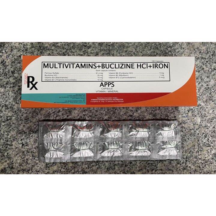APPS Multivitamins + Buclizine + HCI + Iron APPETITE STIMULANT