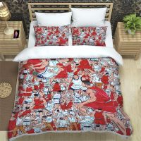 【hot】☋℡◆ Slam Dunk Anime Print Three Piece Set Article Children or Adults for Beds Quilt Covers Pillowcases