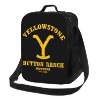 ✐ Yellowstone Dutton Ranch Insulated Lunch Bags for Camping Travel Portable Cooler Thermal Bento Box Women Children