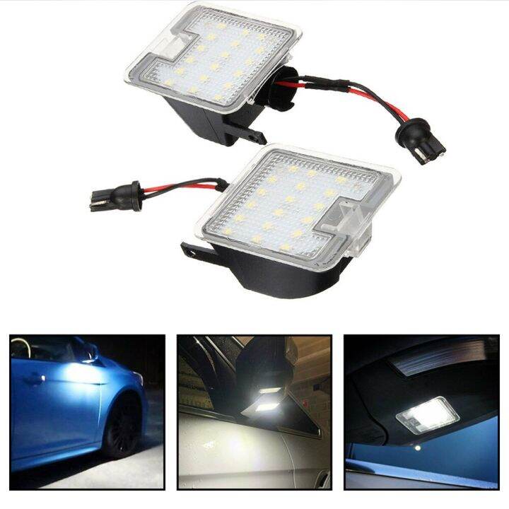 ไฟไฟ-led-รถยนต์ทางเดินใต้กระจกด้านข้างมองหลังสำหรับ-mondeo-โฟกัส-mk4-kuga-dopo-escape-c-max