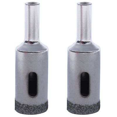 2X Diamond Particles Coated Drill Bit Ceramic Tile 16mm Dia Glass Hole Saw