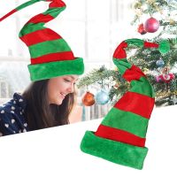 Merry Christmas Hat Long Striped Christmas Hats Kids Adults Felt Plush Hat Funny Party Cap Christmas Decoration Party Accessory