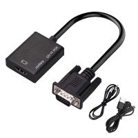 【DT】VGA Male to HDMI-compatible Female Converter Adapter Cable With Audio Output 1080P VGA HD Adapter for PC laptop HDTV Projector  hot