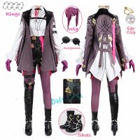 Kafka Cosplay Anime Game Honkai Star Rail Cosplay Kafka Honkai Cosplay Shoes Wig Hair Cosplay Costume Halloween Costume Women