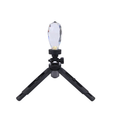 Rainbow Prism Photography Accessories Crystal Ball DIY Filter Crystal Polyprism With Camera Stand