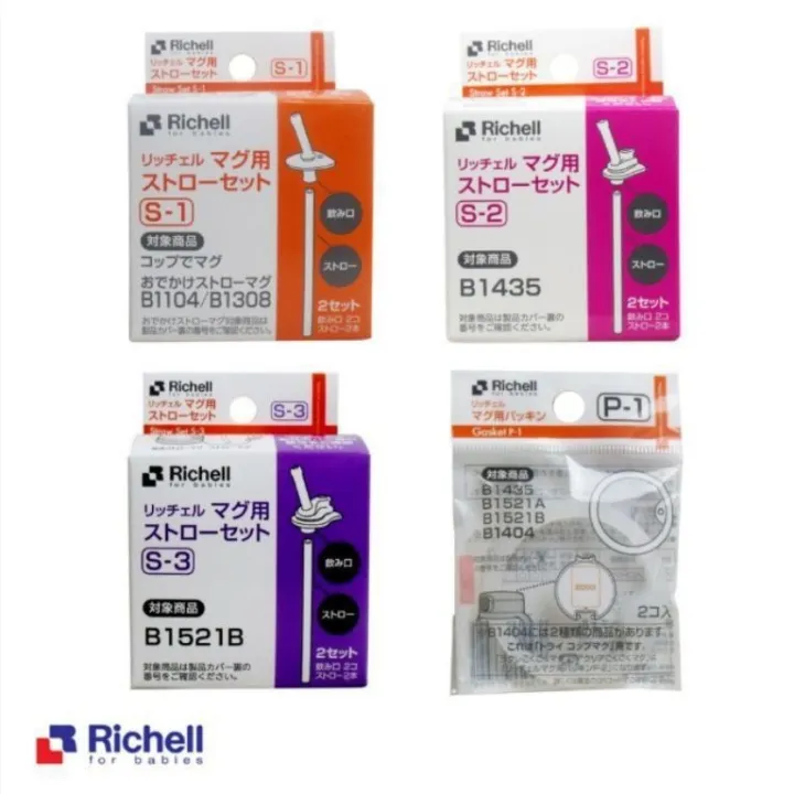 อะไหล่หลอด สำหรับถ้วยเริ่มหัดดื่ม Richell straw set s-1 และ s-2 |  Lazada.co.th