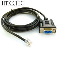 Rs232กับ Rj11สายสายเคเบิลเชื่อมต่อสีดำ6p6c Rj11 Rj12 Rj45 Rj25 Rj9สำหรับเราเตอร์สายเคเบิลคอนโซล8p8c 6p4c