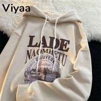 Viyaa เสื้อฮู้ด เสื้อแขนยาวอบอุ่น หลวมและสบาย เท่ แฟชั่น สบาย สไตล์ A28J0TB 41Z231011