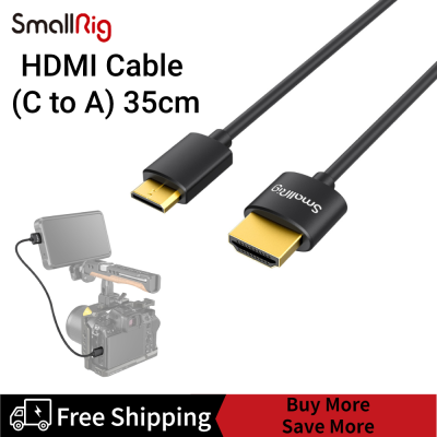 SmallRig Ultra Slim 4KสายHDMI (CถึงA) 35ซม.3040