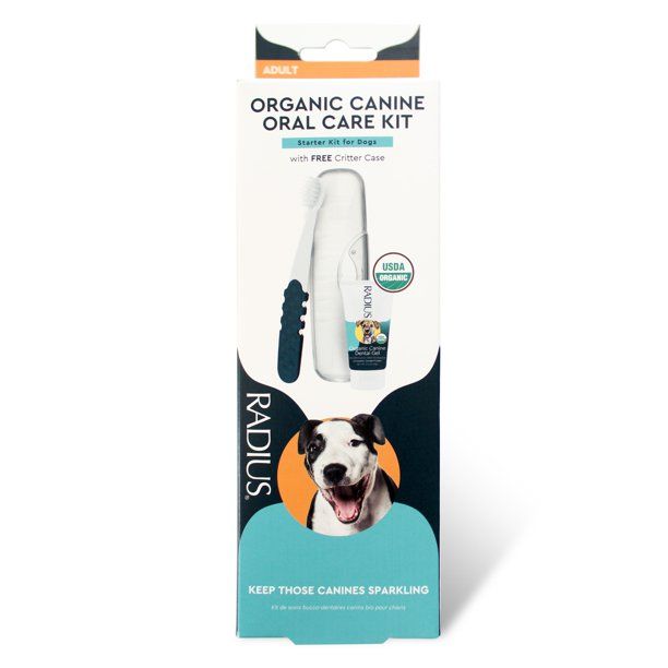 radius-organic-canine-dental-kit-with-free-critter-case-for-dogs