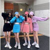 ตัวอักษรสั้นสไตล์กีฬาลําลองสาวร้อนสวมเสื้อสเวตเตอร์แขนยาวชุดแฟชั่นผู้หญิง DA0582 QC7311519