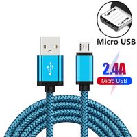 【พนักงานขาย】ไมโคร USB สายชาร์จ USB สายสายเคเบิล Kabel สายโทรศัพท์ความยาว1/2/3เมตรสำหรับ S2 Xiaomi Redmi 5 Plus 8 7 6 6A