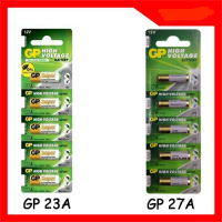 GP Speedmaster 27A 23A แบตเตอรี่อัลคาไลน์สากล 12V, กริ่งประตูควบคุมระยะไกล, อุปกรณ์ป้องกันการโจรกรรม, ปากกาแสง, เครื่องอ่านการ์ด, รีโมทปลุก