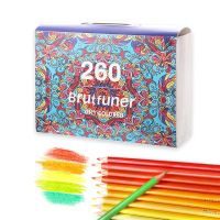 Brutfunfuner ชุดดินสอวาดเขียนสีน้ำมันดินสอสีน้ำดินสอสีร่าง12/50/72/120/180/260สีสำหรับ J14โรงเรียนศิลปะของใช้