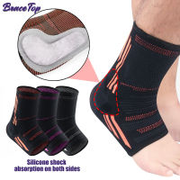 ceTop 1 Pair Sports Pressure Ankle Support ce Elastic Ankle Sleeve Protector Football Basketball Soccer Sports Bandage New