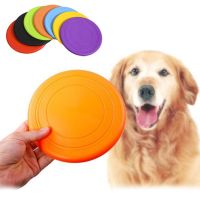 TEX7 Colors Puppy Medium Dog Flying Disk Safety TPR Pet Interactive Toys for Large Dogs Golden Retriever Shepherd Training Supplies