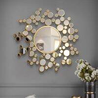 Miroir Chambre เครื่องตกแต่งฝาผนัง Ygs ทำเองได้หรูหราห้องนั่งเล่นกระจกสำหรับตกแต่งกระจกติดผนังขนาดใหญ่