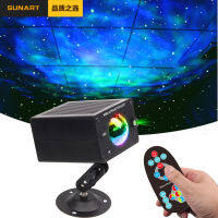 SUNART LED Galaxy Stage Effect Lighting Strobe Projector Night Disco Ball Christmas Holiday Music Sound Lamp For DJ Party