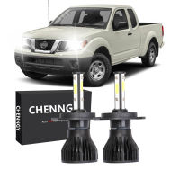 สำหรับ Nissan Frontier (D40) (2004 -2012)-2ชิ้นสว่าง6000K ไฟหน้า LED สีขาวไฟหน้า H4หลอดไฟ