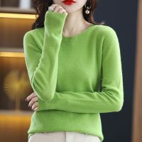 ◆ Spring Autumn New Cashmere Sweater Women O-neck Pullovers Knitting Sweater Women Fashion Long Sleeve Loose Tops