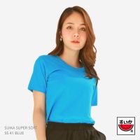 แตงโม (SUIKA) - เสื้อยืดคอกลม SUPERSOFT สี SS41 BLUE