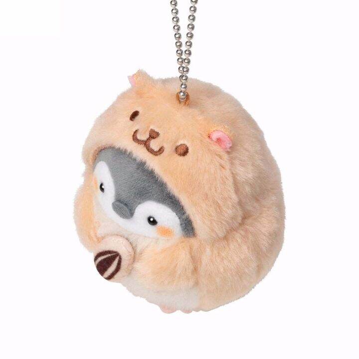 animal-plush-doll-keychain-cute-cartoon-penguin-hamster-stuffed-plush-dolls-toys-key-ring-bag-pendant-kids-toy-birthday-gifts