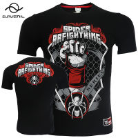 Mma เสื้อ Rashguard ผู้ชาย Tiger Dragon Muay Thai Jersey ผ้าฝ้าย Kick มวยการบีบอัด Muaythai T เสื้อฟิตเนส eo BJJ Tee Tops