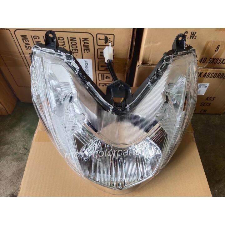 Headlight for mio i 125 assembly with bulb and socket motor accesories