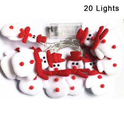 ไฟราวรูปตุ๊กตาหิมะแนวคริสต์มาสเครื่องประดับไฟในร่มและกลางแจ้งสำหรับห้องนั่งเล่นเตาผิงในต้นคริสต์มาส